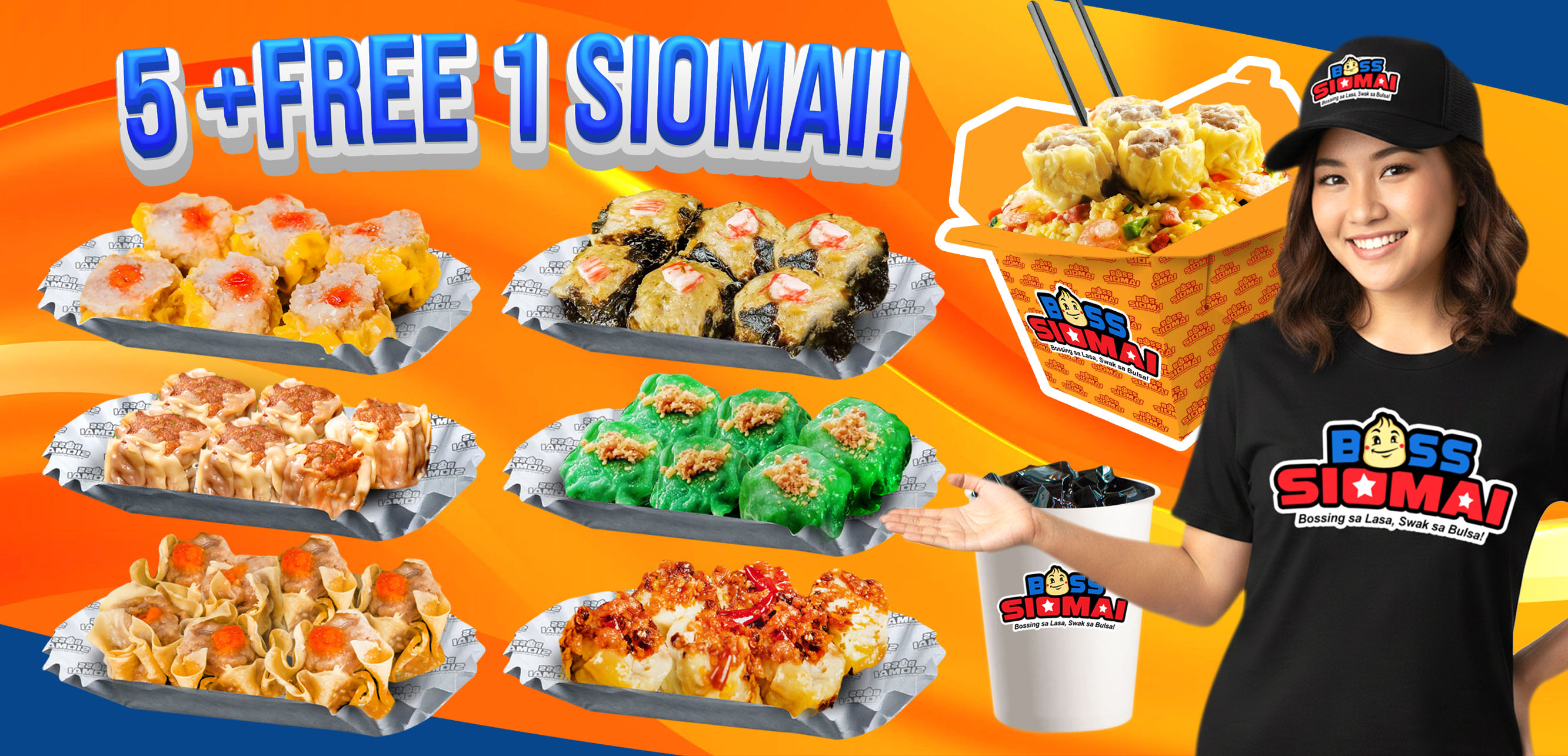 Boss Siomai product lineup and promo visual